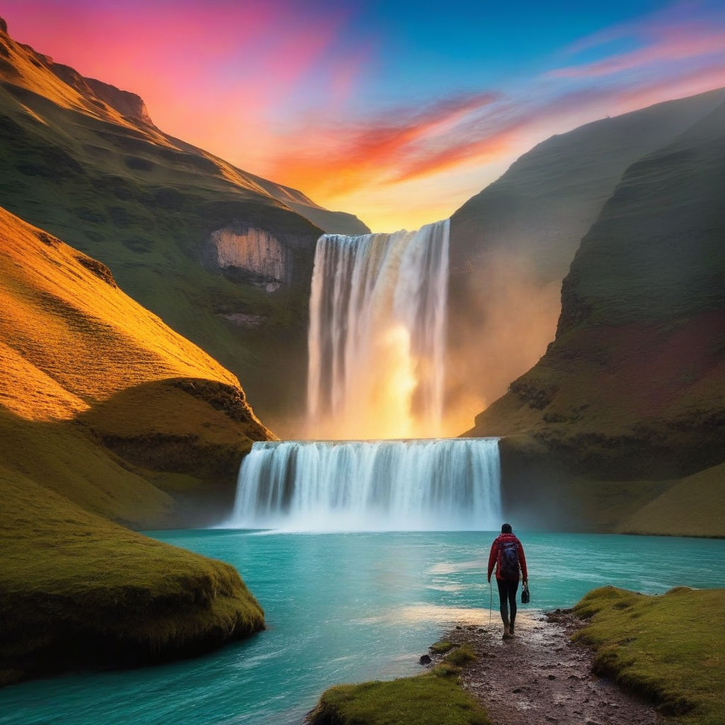 File:Model posing in front of waterfall.png - Wikipedia