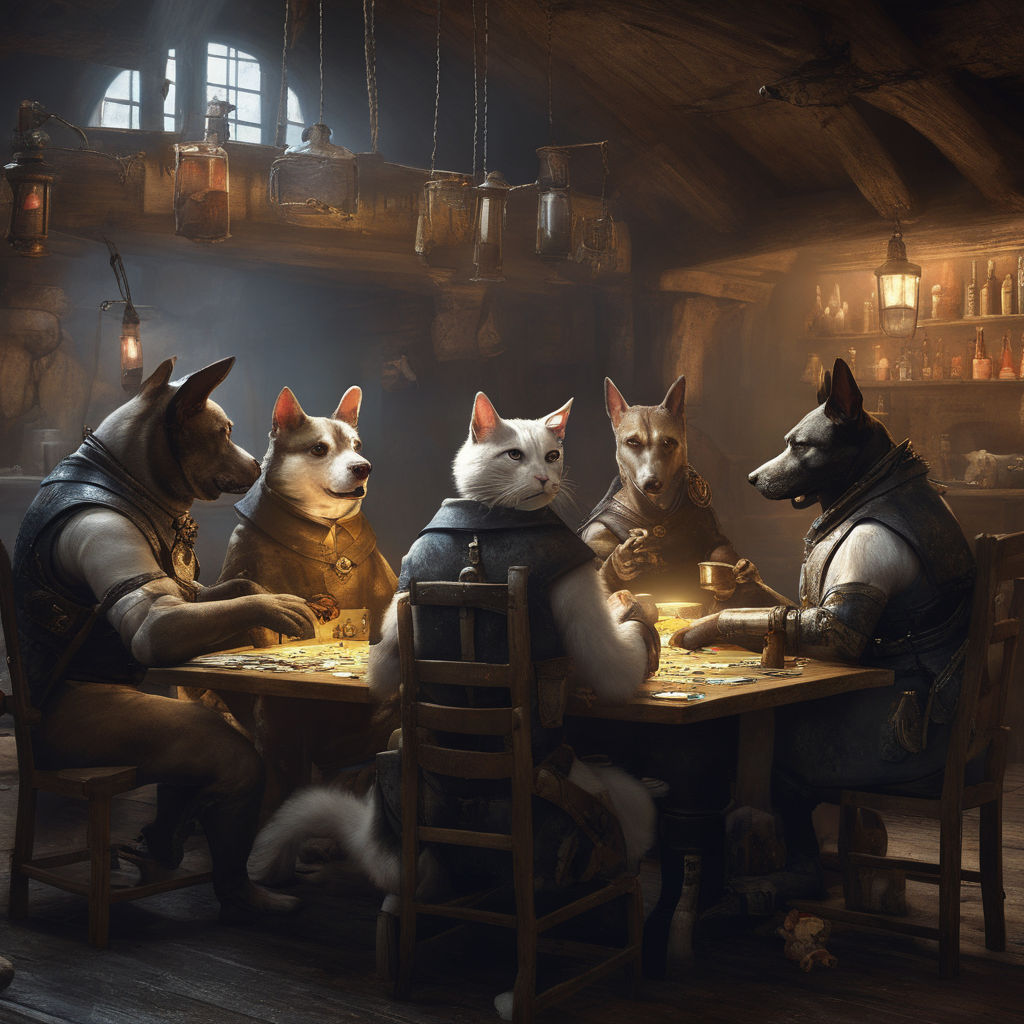 dogs playing cards original