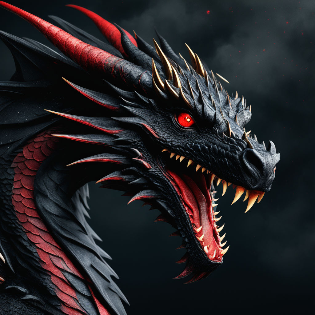 cool black dragons