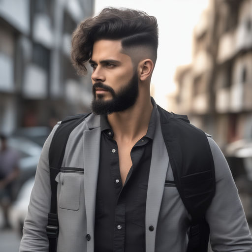 Topete masculino  Medium beard styles, Best beard styles, Mens hairstyles  with beard