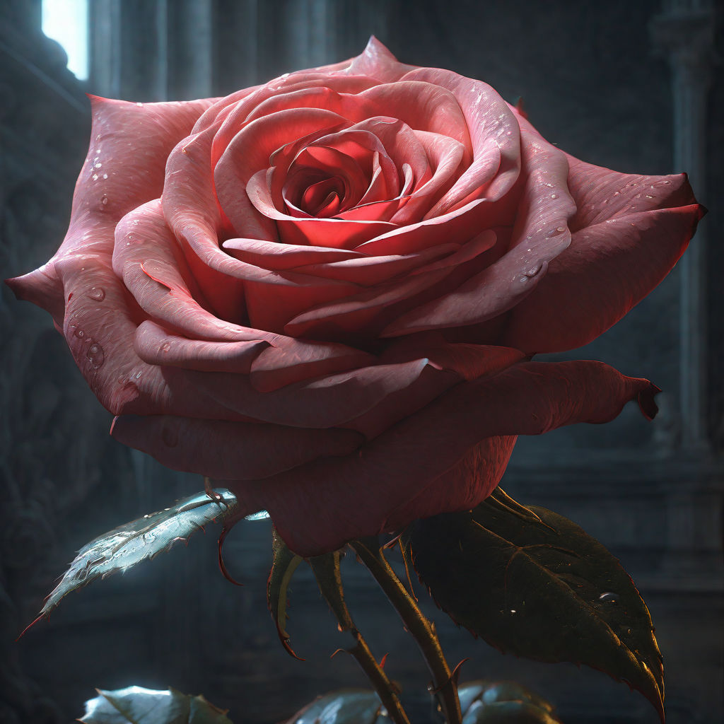 ArtStation - To the red rose.