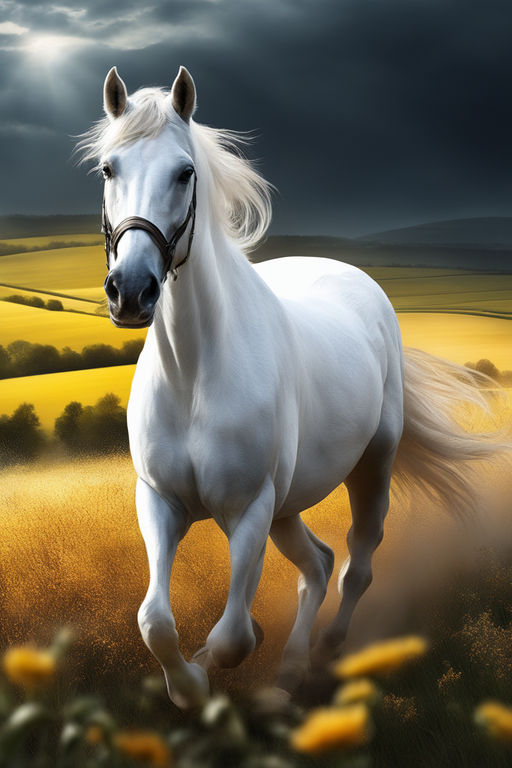 most beautiful white horse in the world