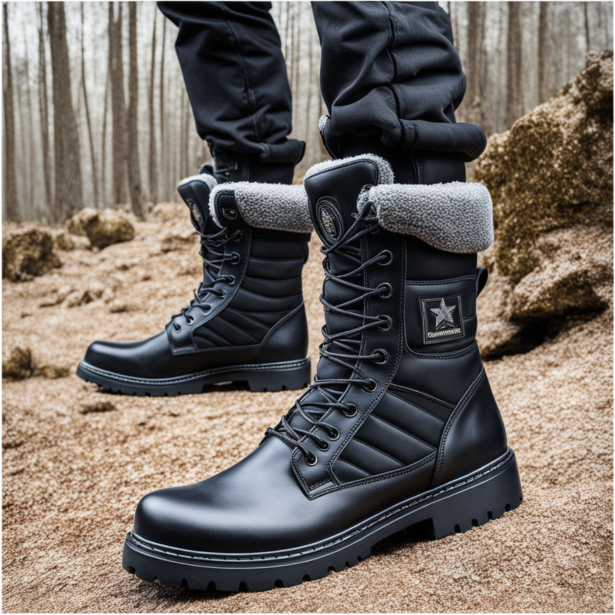 Military style sales winter boots