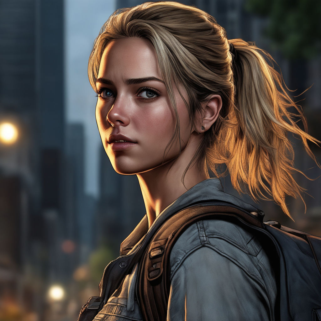 Ellie (Last of Us), full body, detailed, 8k, dark,, Stable Diffusion