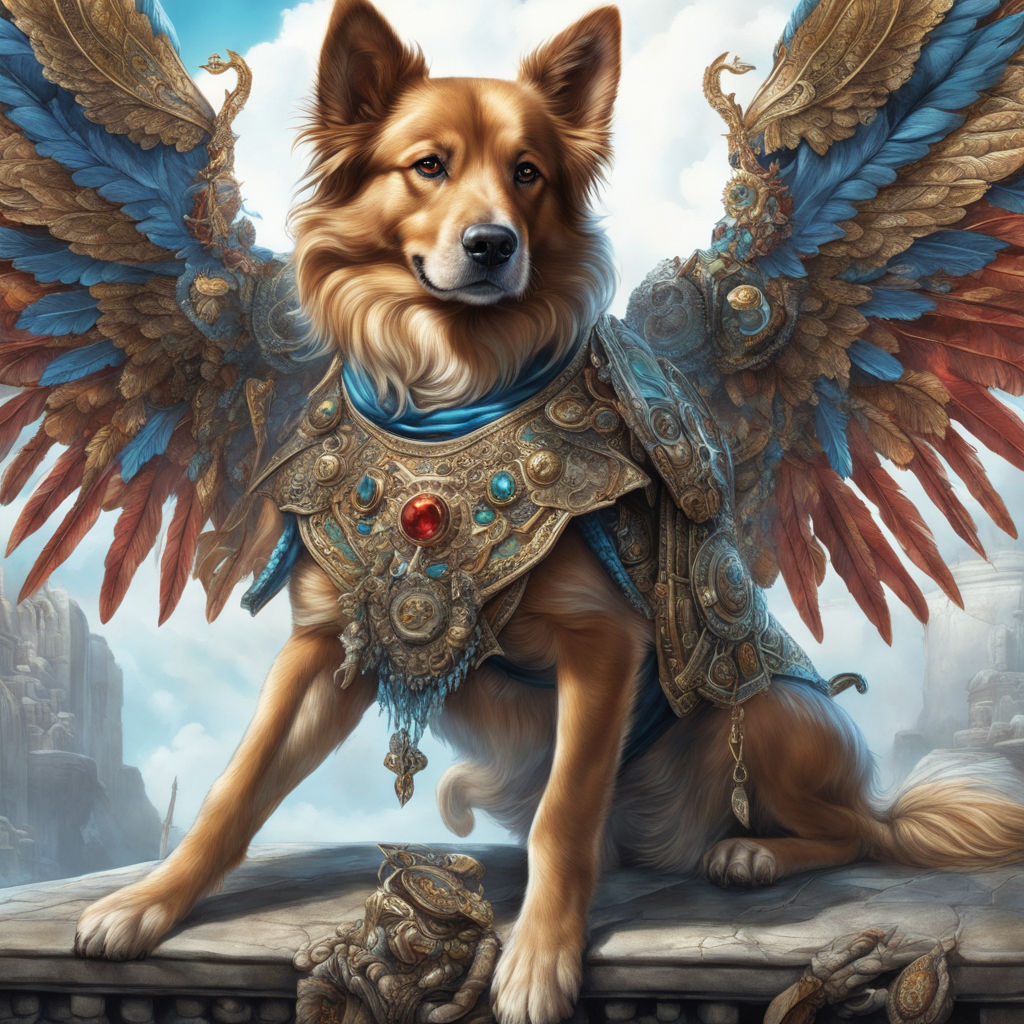 ArtStation - Dog with wings