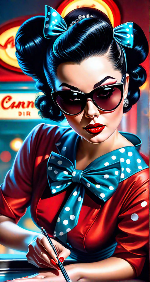 in Pin-up art style - Playground