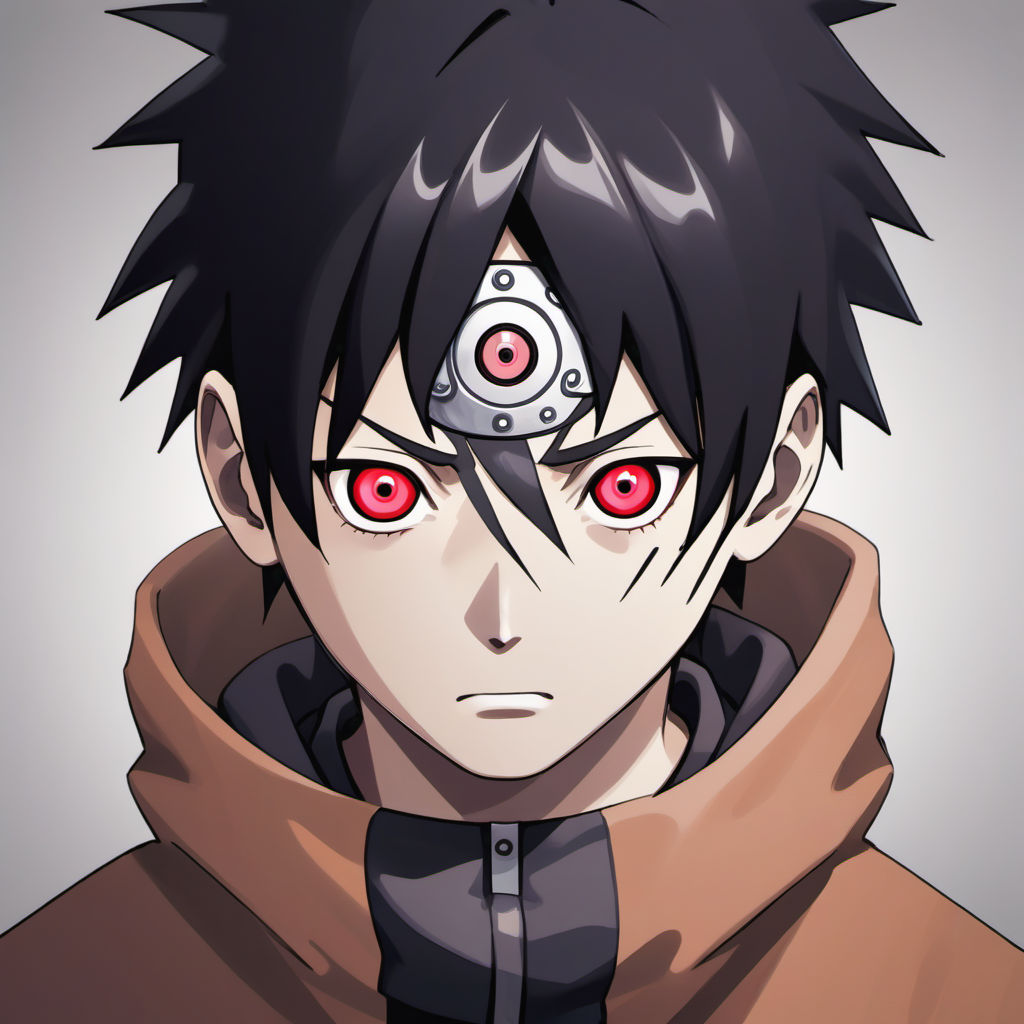 Artwork of shisui uchiha with sharingan eyes