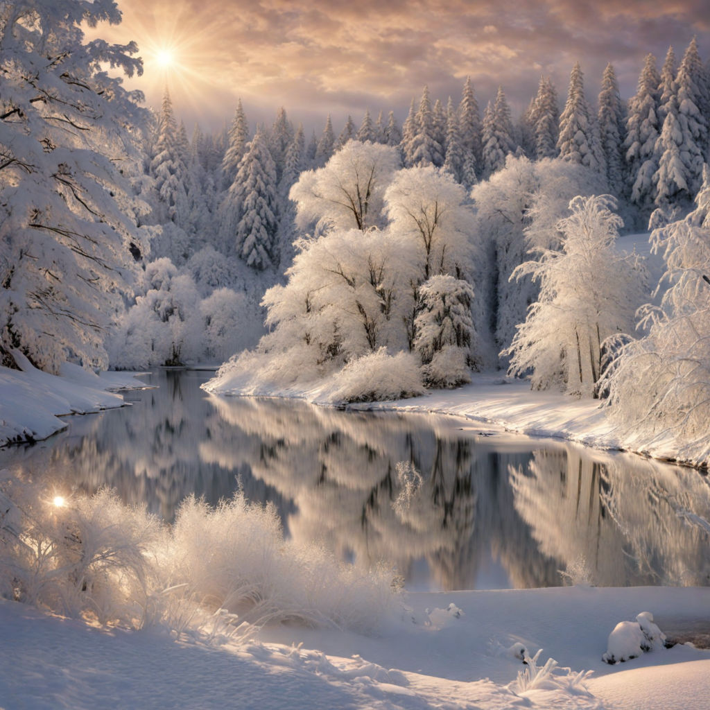 winter serene landscape - Playground