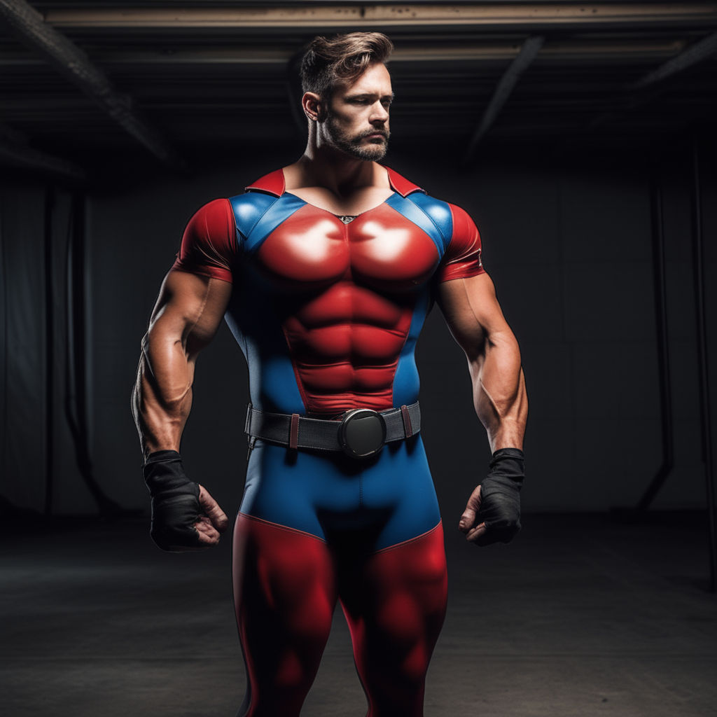 muscular superhero