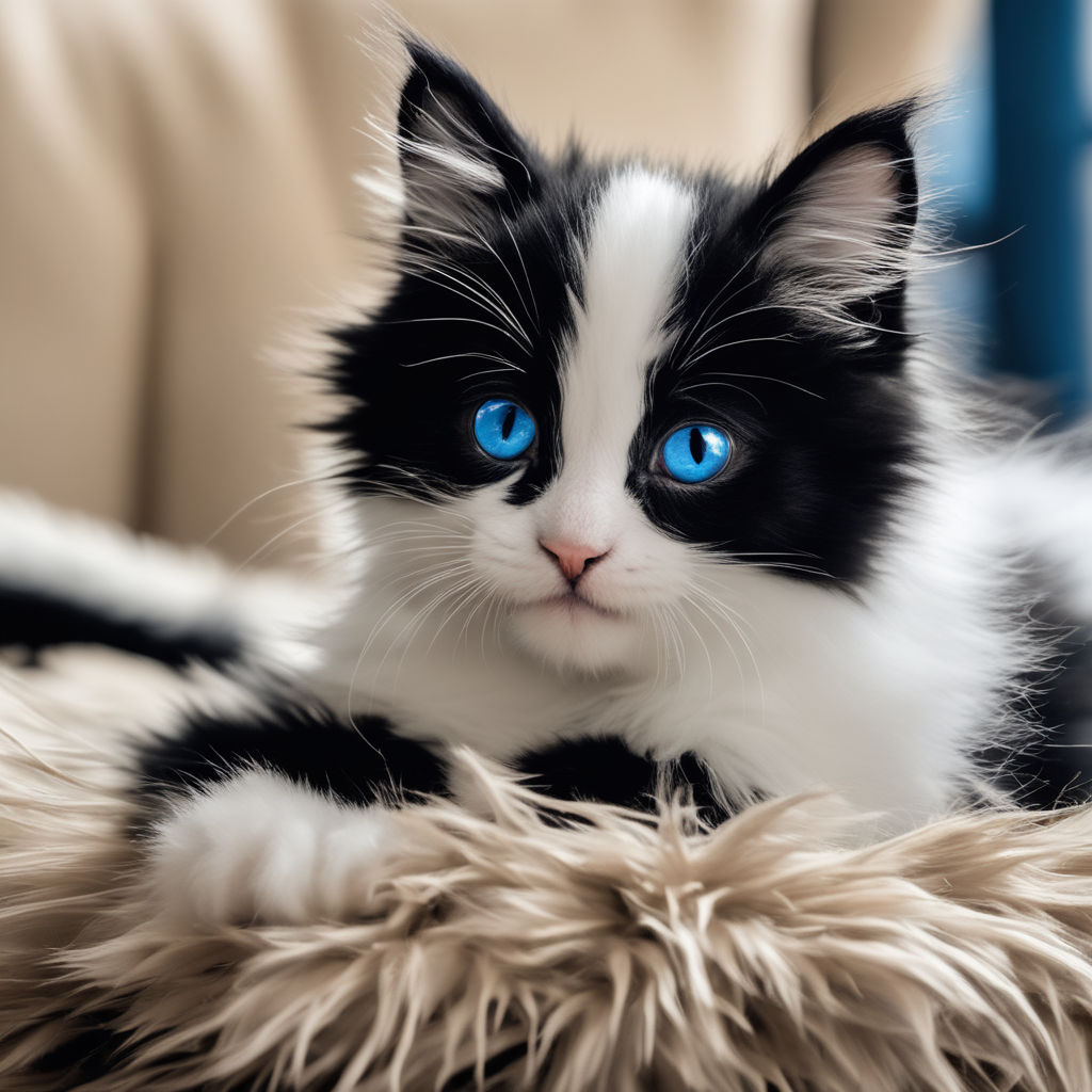 cute black cats with blue eyes