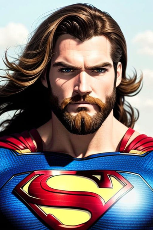 superman with a beard