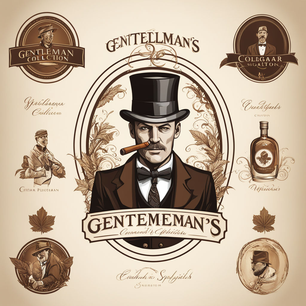 Gentleman Logo Template | Logo templates, Online logo design, Website logo