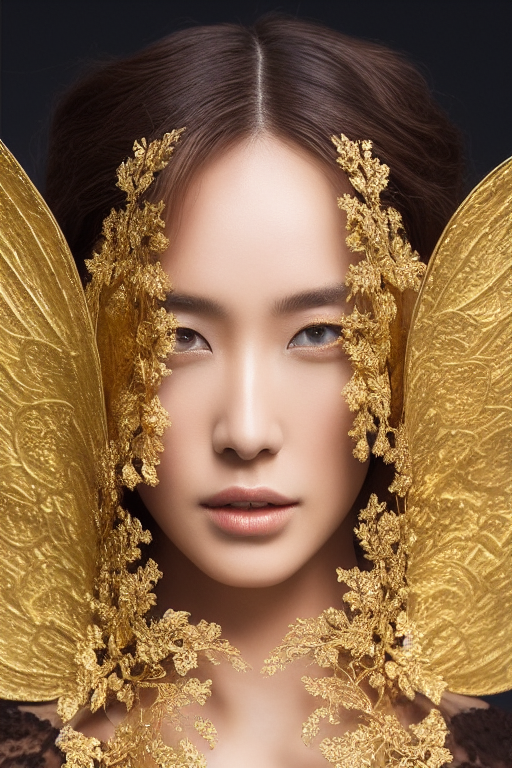 gold fairy makeup