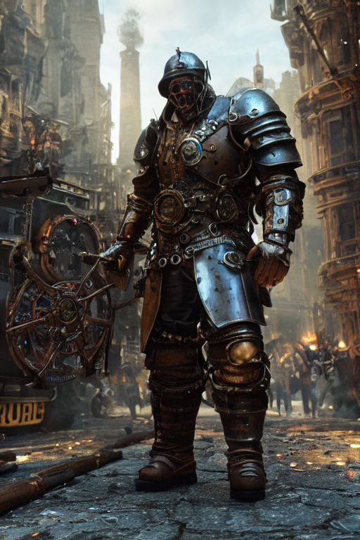 steampunk knight armor