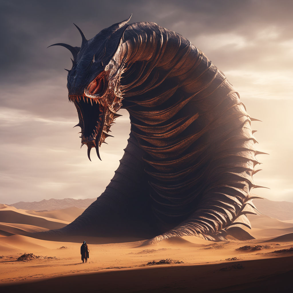 angry giant desert worm - Playground