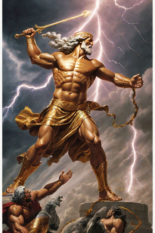 DP1350 - Games character design, the God of battle with zeus head