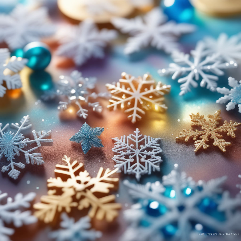 Frosted Paper Snowflakes