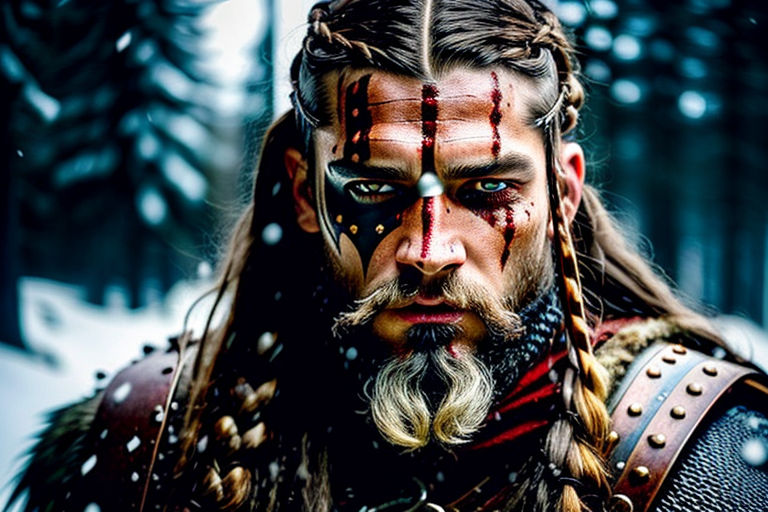 traditional viking face paint