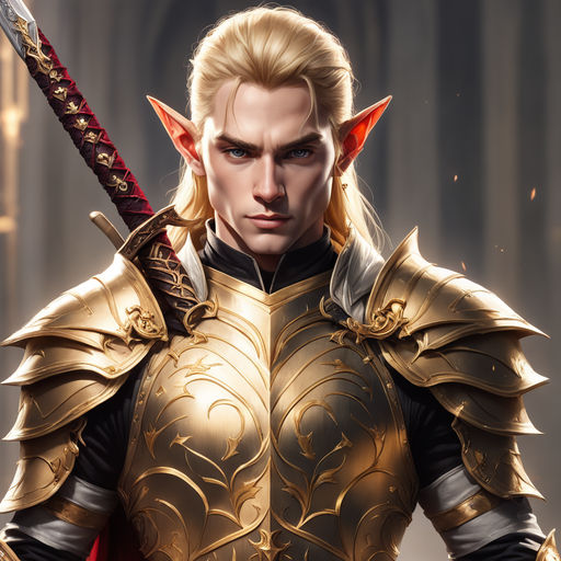 male elven fighter