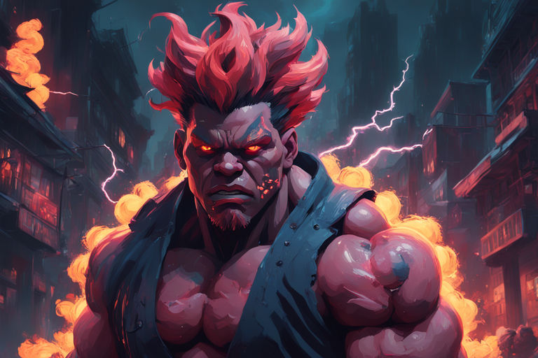 Evil Akuma from Street Fighter 2 - Playground