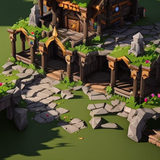 ArtStation - Albion Online : Mountain 3d Building and Props