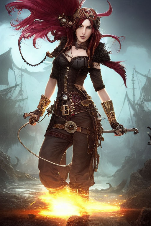 pirate woman hair