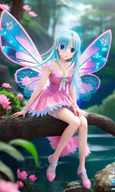 Download Cute Anime Characters In Fairy Outfit Wallpaper | Wallpapers.com