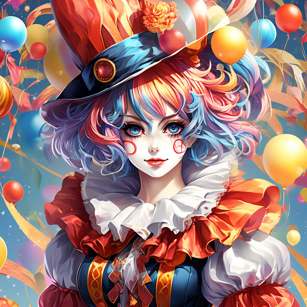 Anime Icon - Clown Girl by DreamingDeeper on DeviantArt