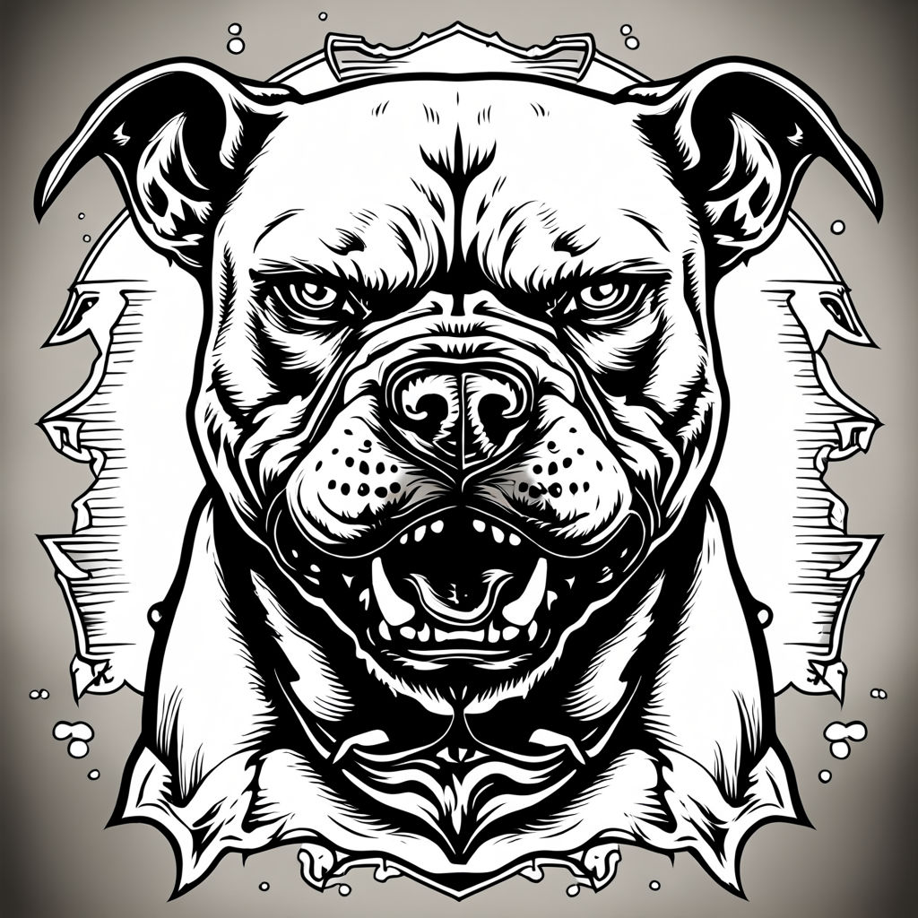 How to Draw a Pitbull Dog, Coloring Page, Trace Drawing | Pitbull art, Dog  sketch, Dog coloring page