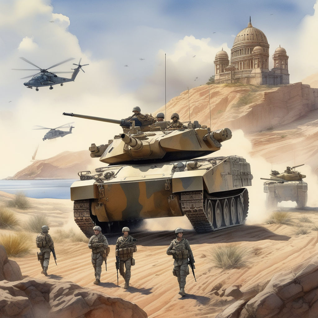 ArtStation - M1A2 Abrams AUS Camouflage