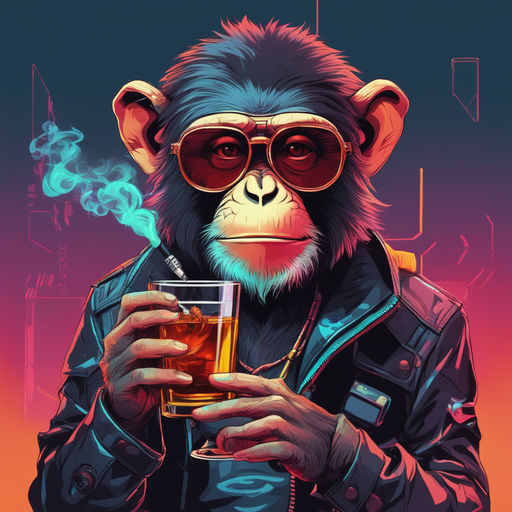 monkeys smoking weed