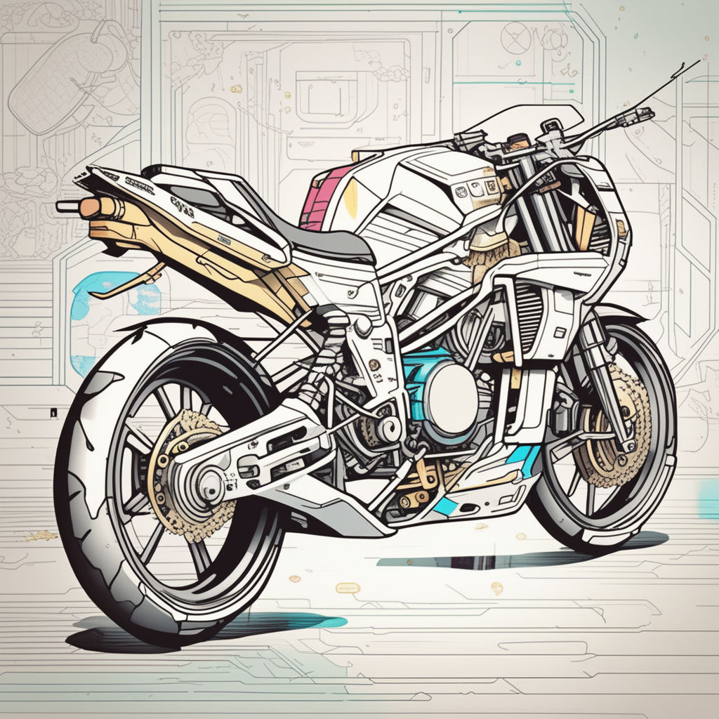 Painting of a Kawasaki Ninja H2 Limited Print Motorcycle Bike    ArtbyMyleslaurence