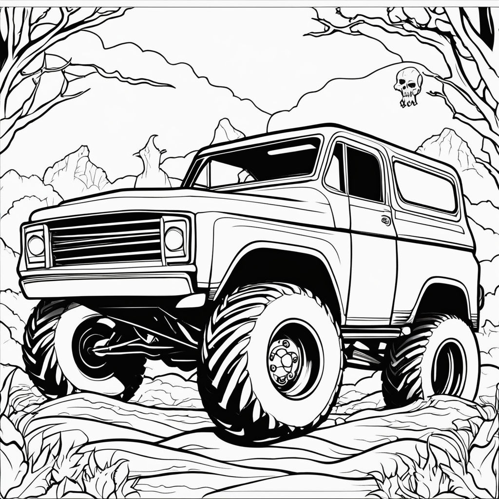 ford bronco coloring pages