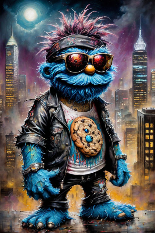 Sesame Street Cookie Monster Tattoo Shirt by Vintagenclassic Tee Store -  Issuu