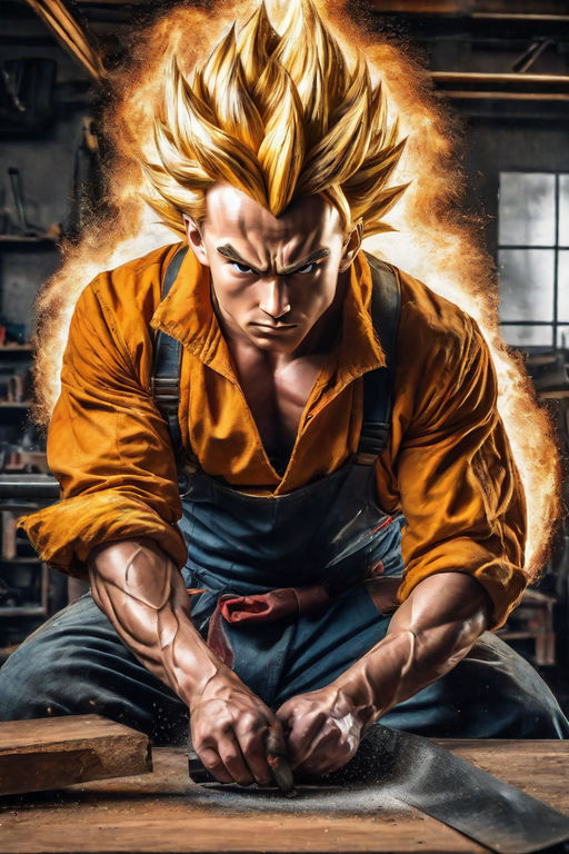 Hyperrealistic, high definition live action full body portrait of vegeta