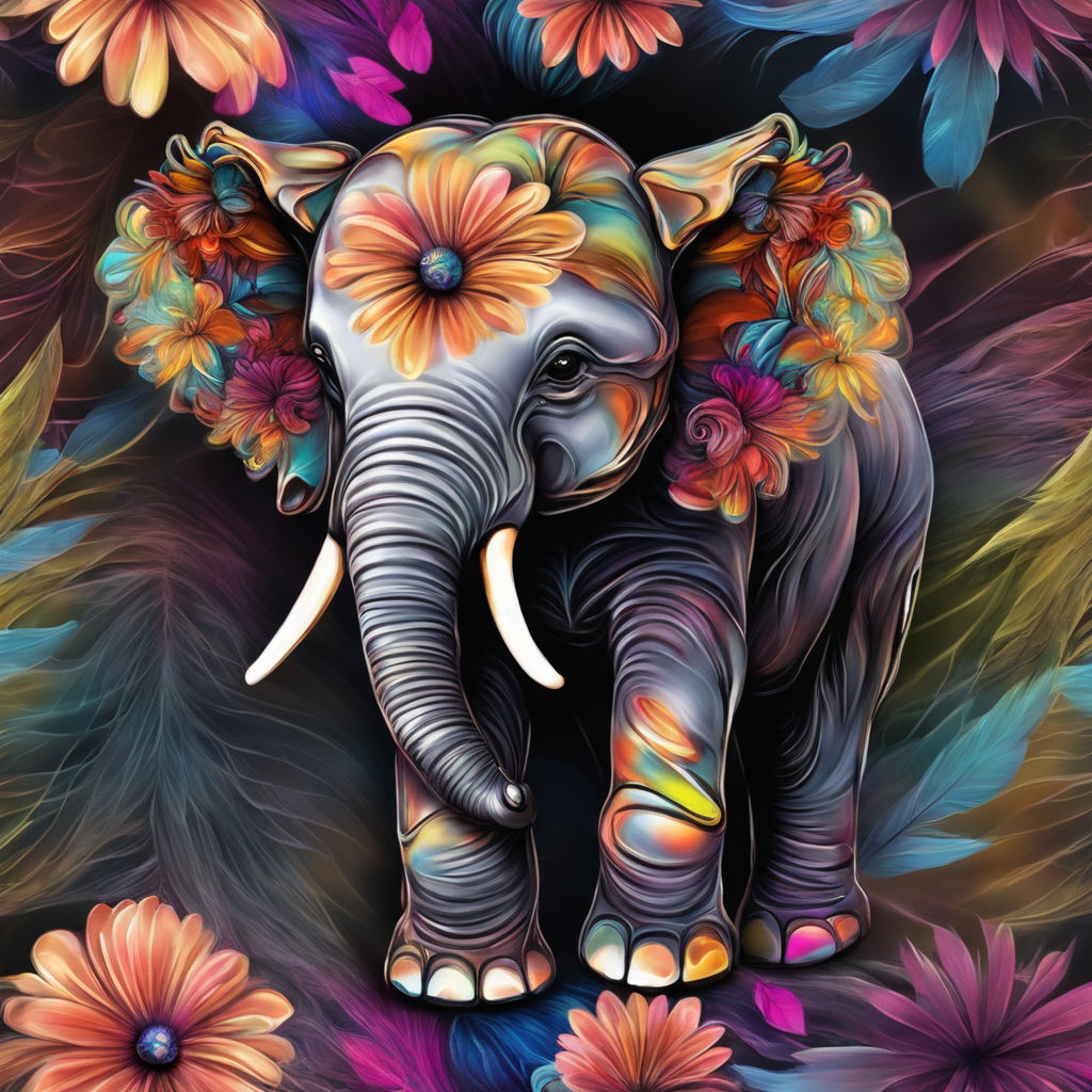 trippy elephant backgrounds