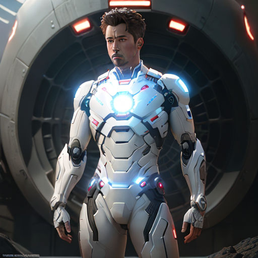 iron man white suit