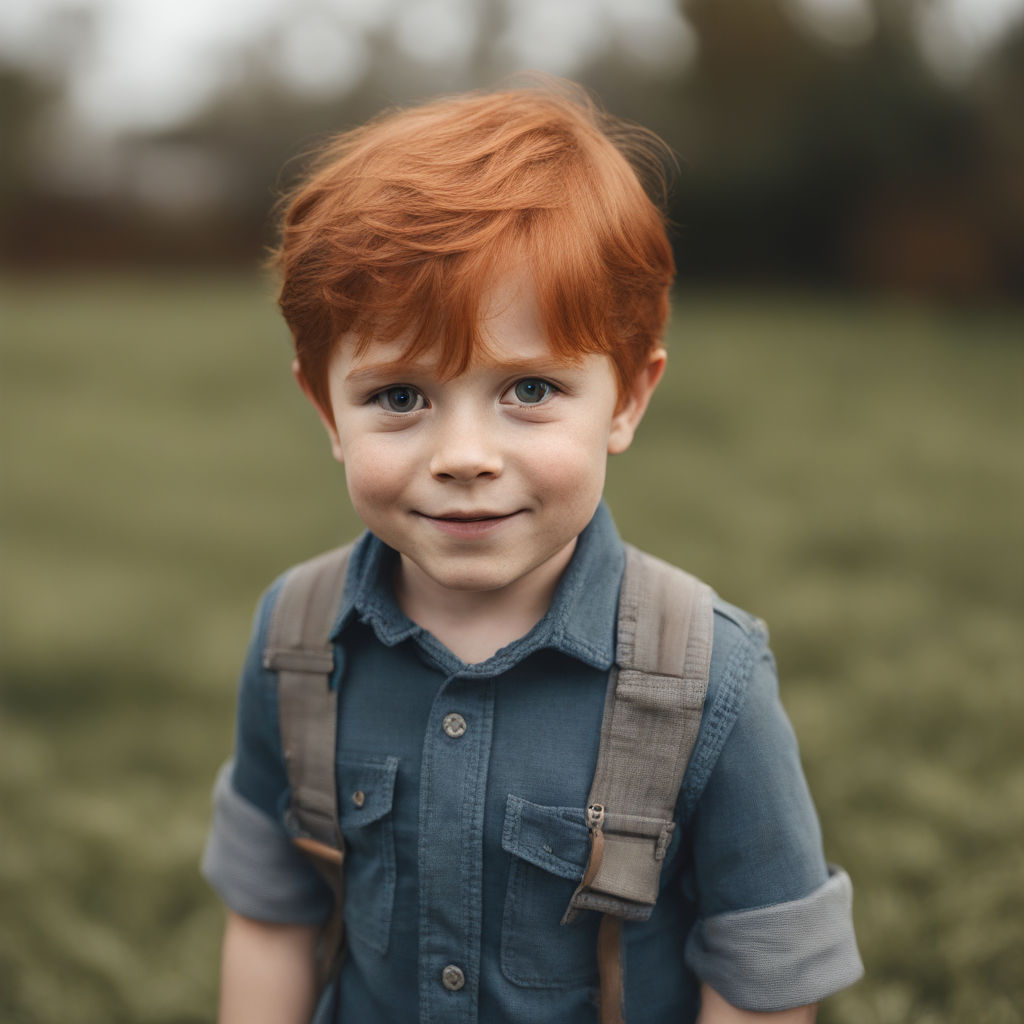 3 year old boy with brown hair