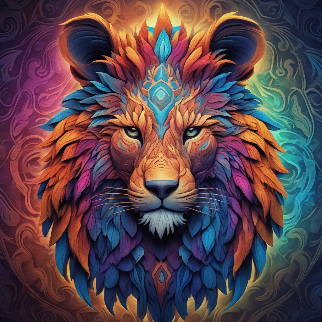 40+] Colorful Lion Wallpaper - WallpaperSafari