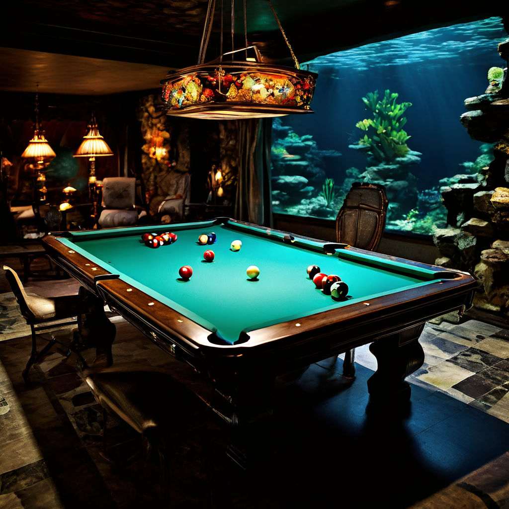Pool Table Fish Tanks  Pool table, Pool, Game room