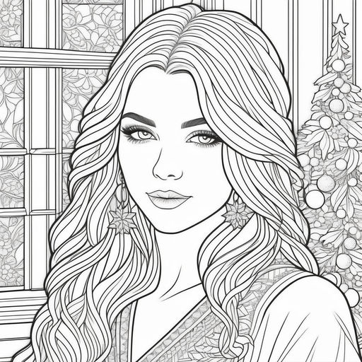 Beautiful Girls: A Hand-Drawn Coloring Book, Adult Coloring Books