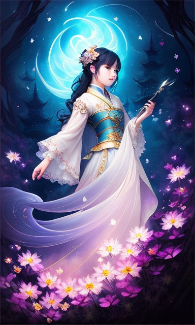 Beautiful moon goddess  starryai