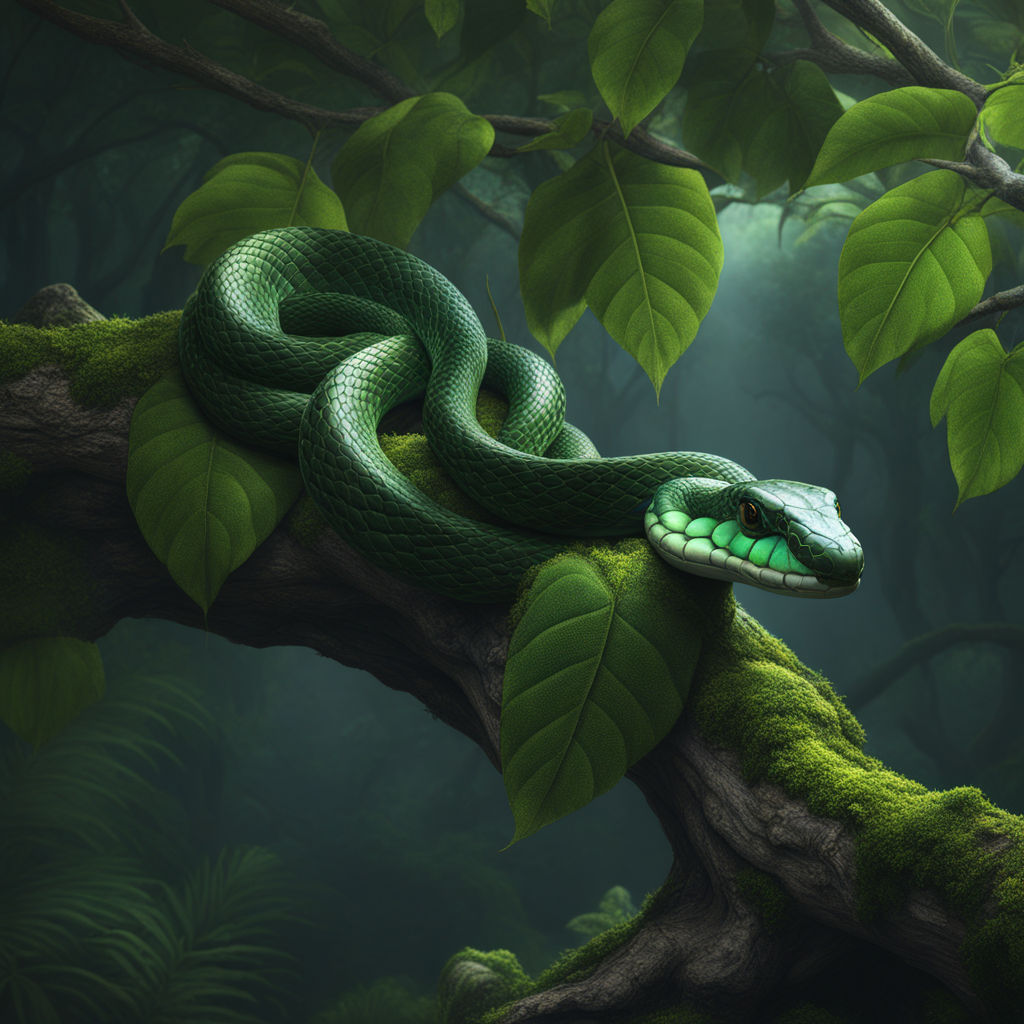 cute green snake - Playground