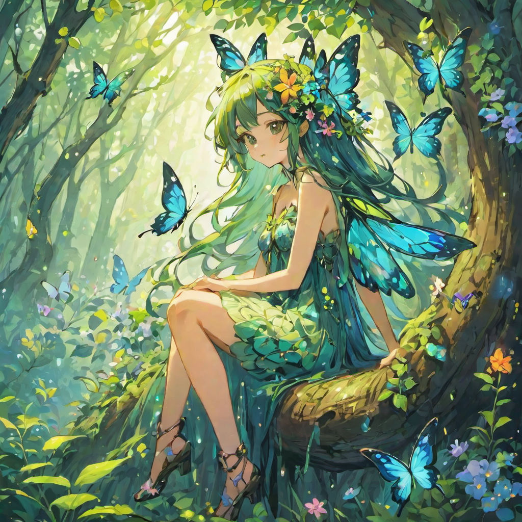 Fairies, female anime character with red wings illustration, png | PNGEgg