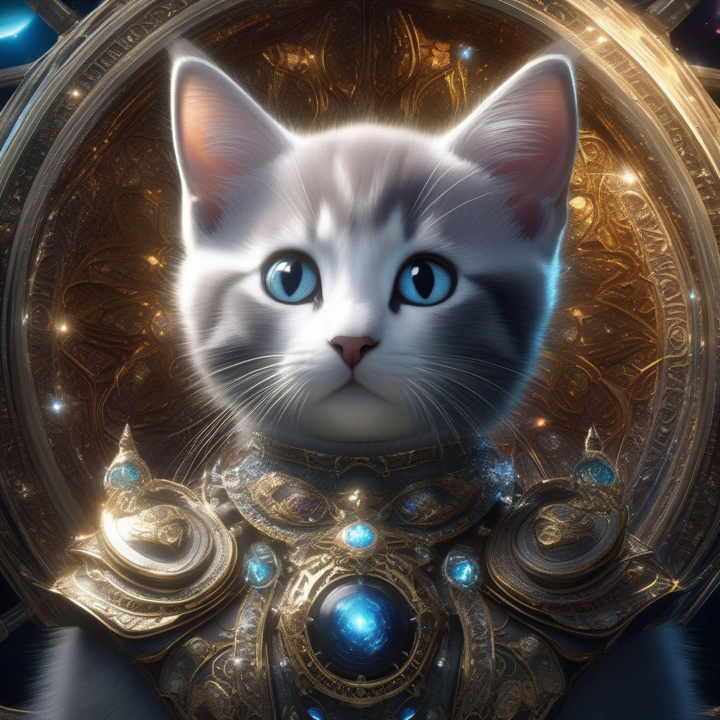 cat guardian of the cosmos rings xeon lights - Playground