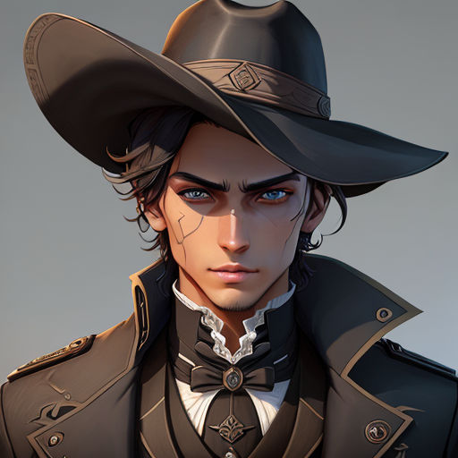 Premium AI Image  cowboy illustration