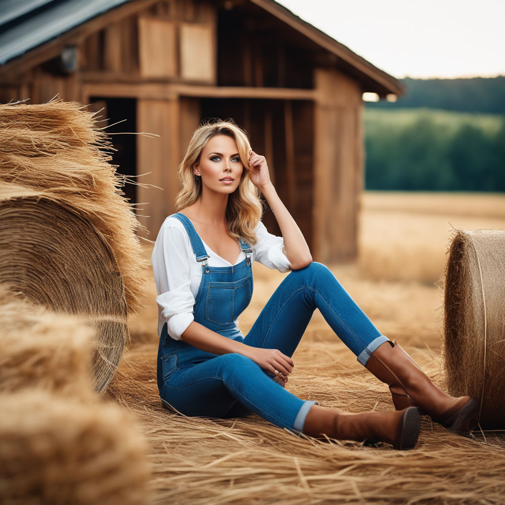 farmers in denim overalls tending to their land beneath the