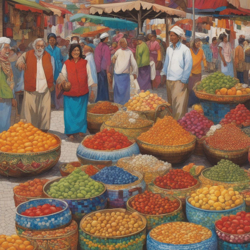 indian vegetable market paintings