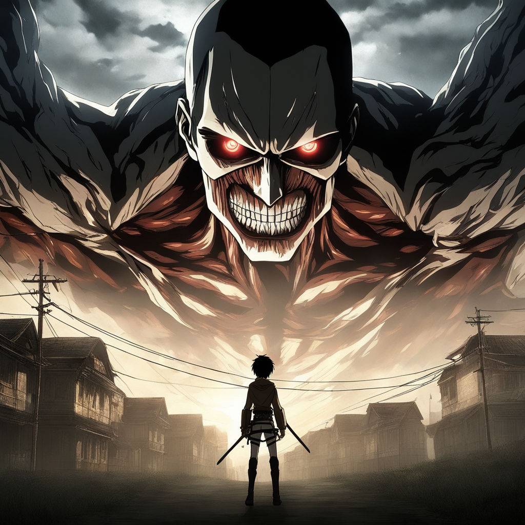 AI Art: Colossal Titan - Shingeki No Kyojin by @RM