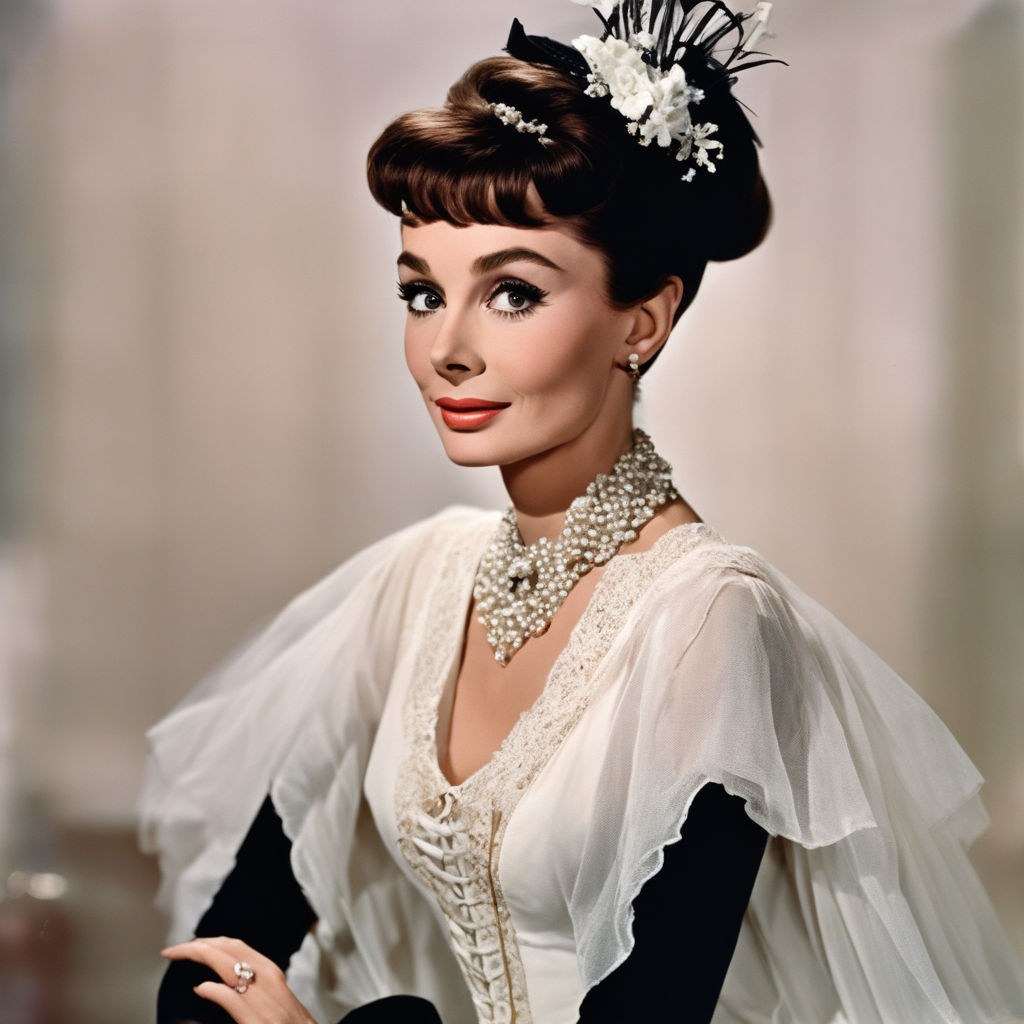 full body slender audrey hepburn as slender Holly Golightly